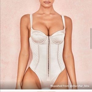 House of CB Sabrine Bodysuit Champagne